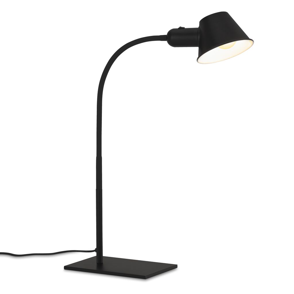 Lampada da tavolo 65 cm 1x exkl. E27 10W nero