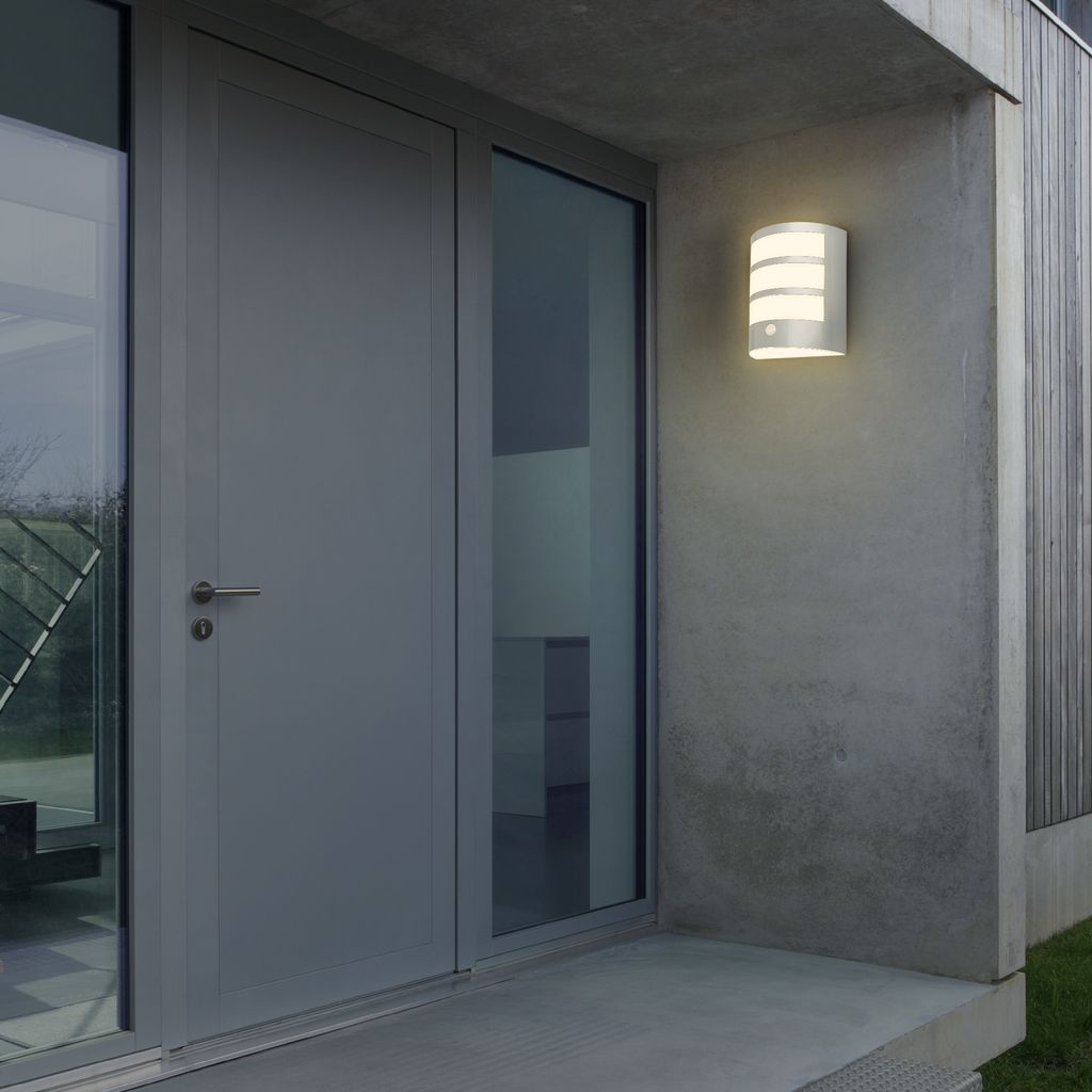 Wandlampe Akku Außenleuchte Außenbeleuchtung Bewegungsmelder Dämmerungssensor 9