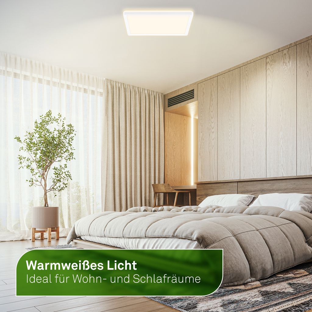 Tava A LED Panel 29,3x29,3 cm - 11,4W, 2400lm, mit EEK A Lichtquelle*, Dimmbar, CCT, Weiß