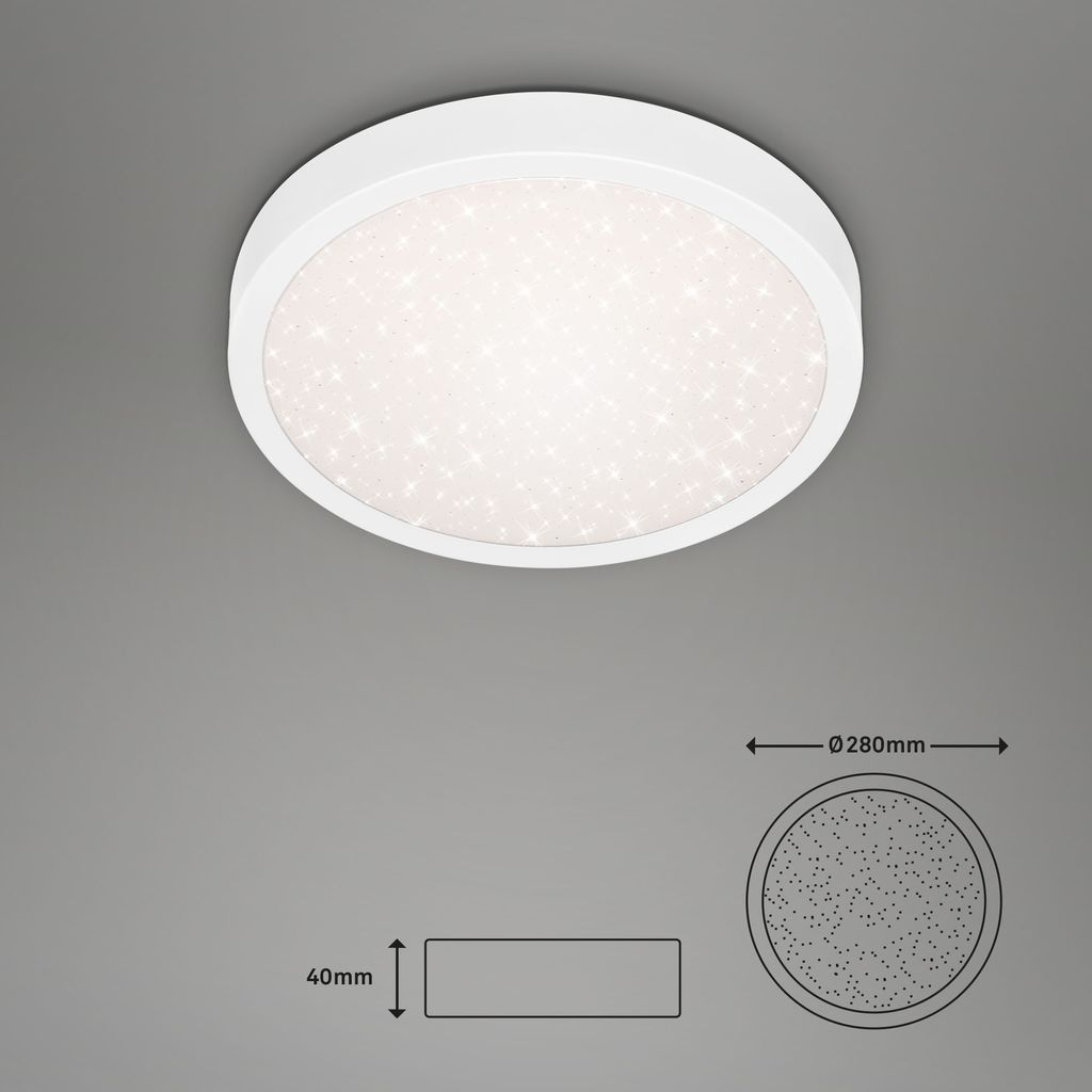 LED Deckenleuchte Ø 28 cm 18,5W 2000lm weiß