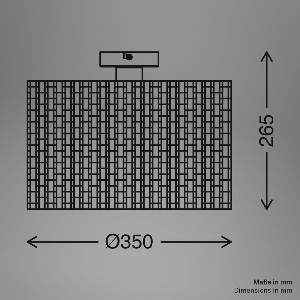 Briloner Slama Deckenlampe. Seegras Schirm. Boho-Stil. E27 Fassung. Natur. Ø35 x 28 cm 3