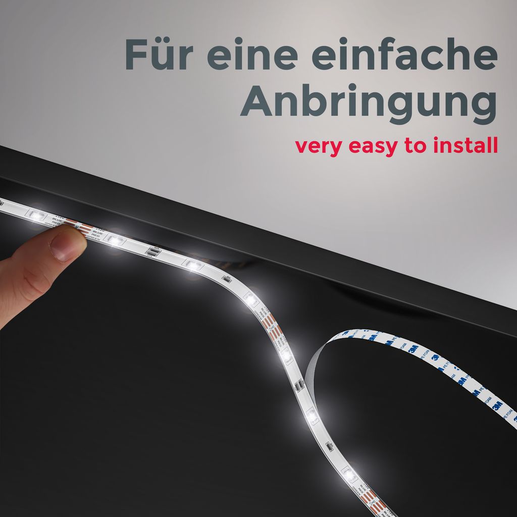 LED Strip 5 m - smart, dimmbar, Farbwechsel, Sprachsteuerung, RGB