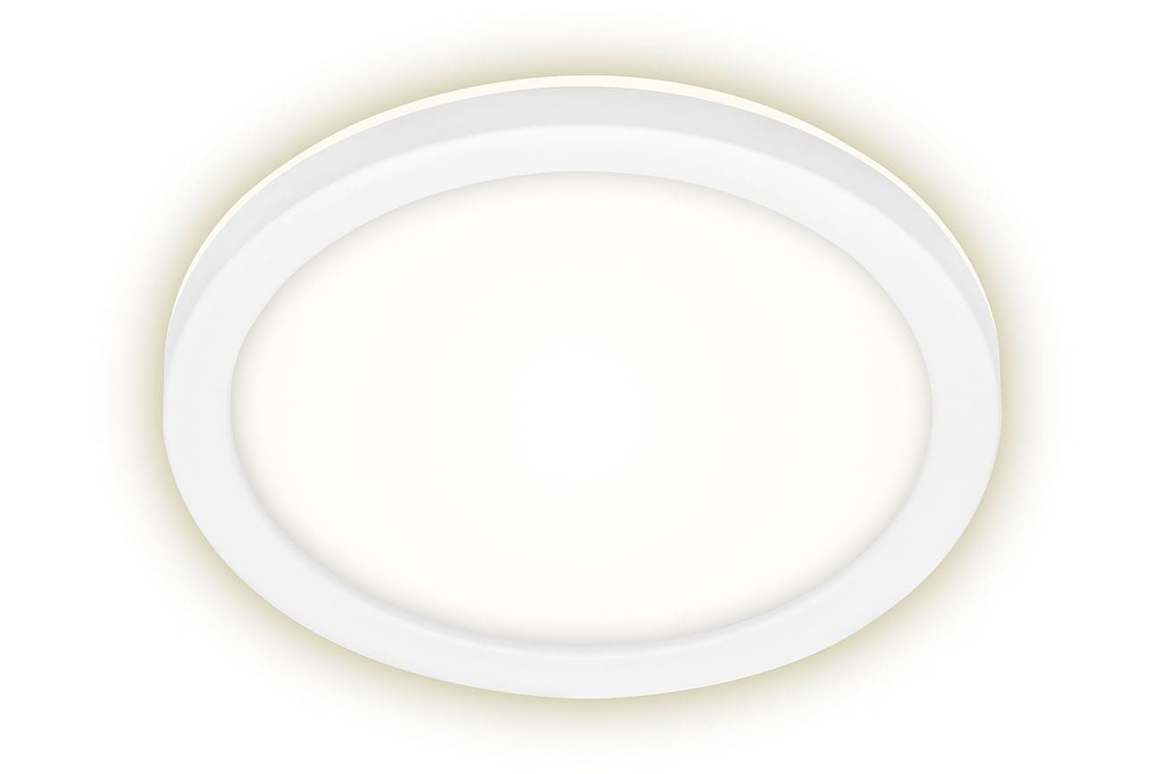 LED Außenleuchte, Ø 21 cm, 8 W, Weiß
