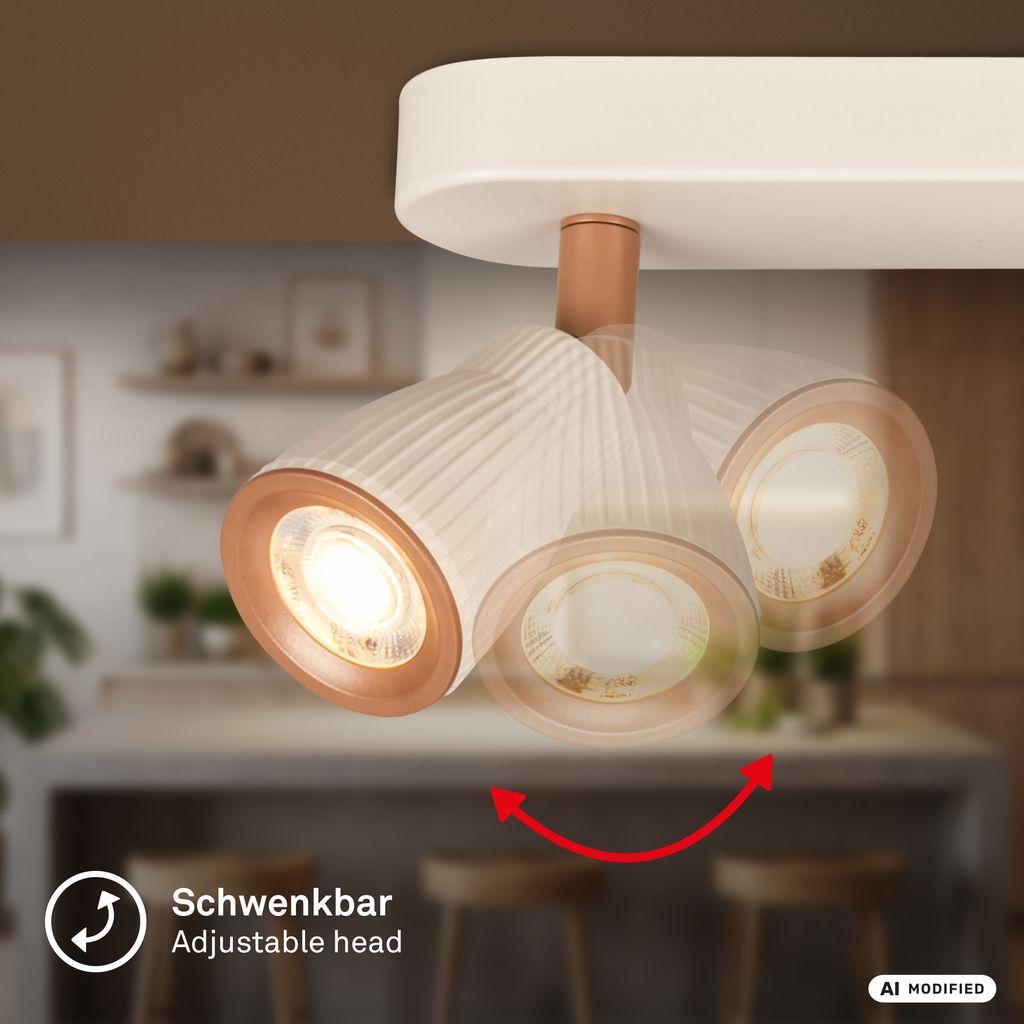 Riff Deckenstrahler 20 cm - 14W, 1600lm, LED, Schwenkbar, Warm Grey-Coffee
