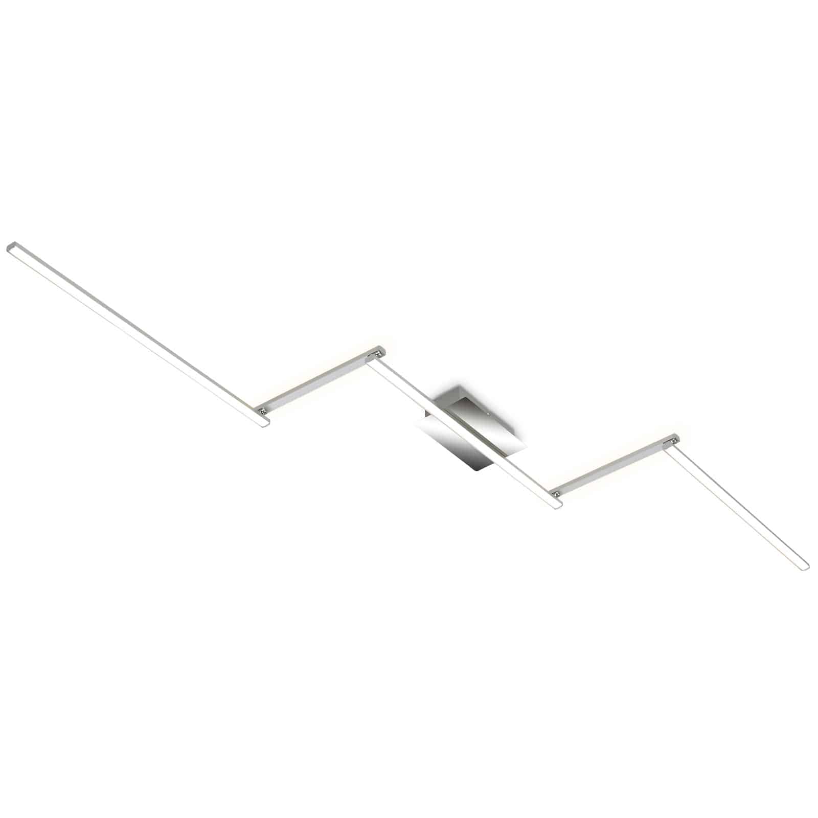 LED Deckenleuchte, 227,2 cm, 24 W, Alu-Chrom