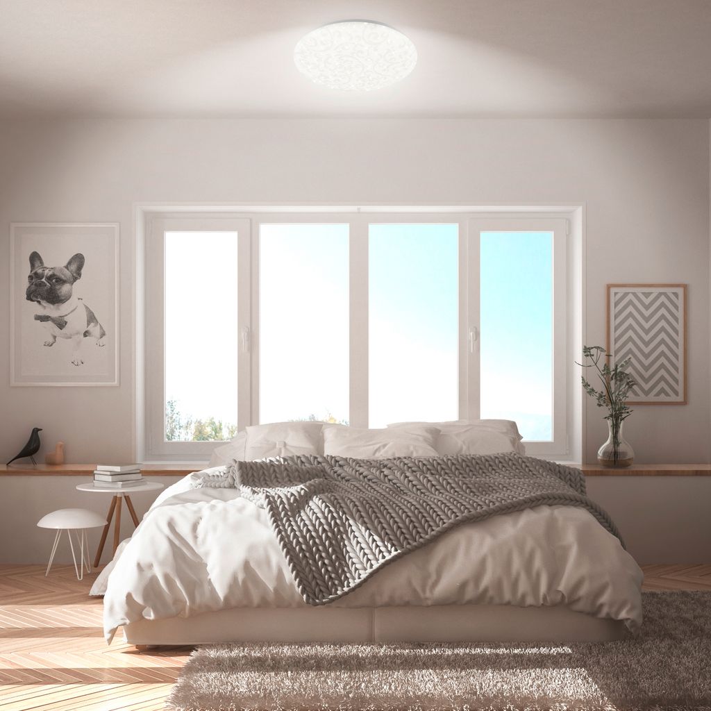 Nebo Deckenleuchte Ø38 cm - 20W, 2400lm, LED, Sternenhimmel, Neutralweiß, Weiß, Forales Muster