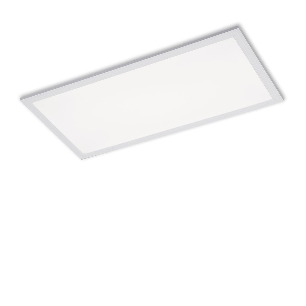 Briloner Simple LED Deckenleuchte, LED Panel Flach, Eckig, 59,5x29,5 cm, Weiß