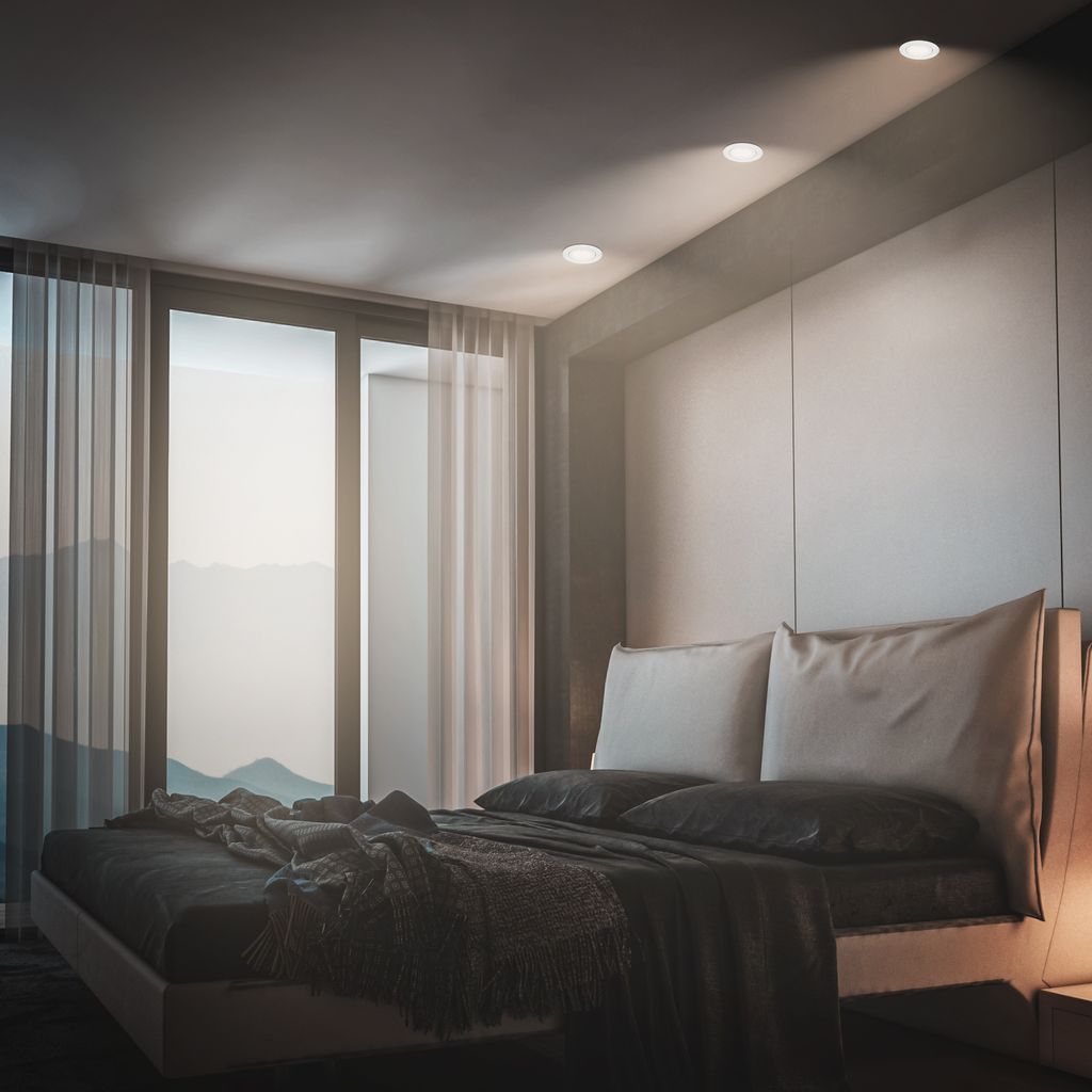 3er Set LED Einbaustrahler LED Einbauleuchten Spots Flach Schwenkbar GU10 6