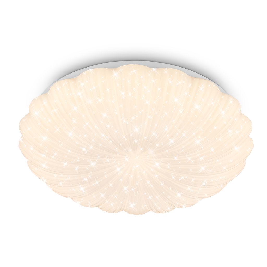 Cosmo Deckenlampe Ø38,5 cm - 24W, 2600lm, LED, Warmweiß, Sternenhimmel, Weiß