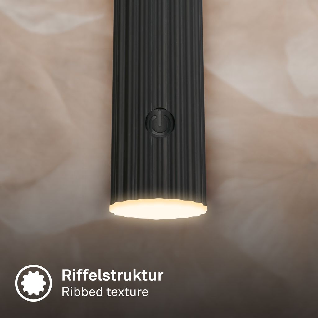 Hang Pendelleuchte - 3,5W, 280lm, Akku, LED, Höhenverstellbar, Schwarz