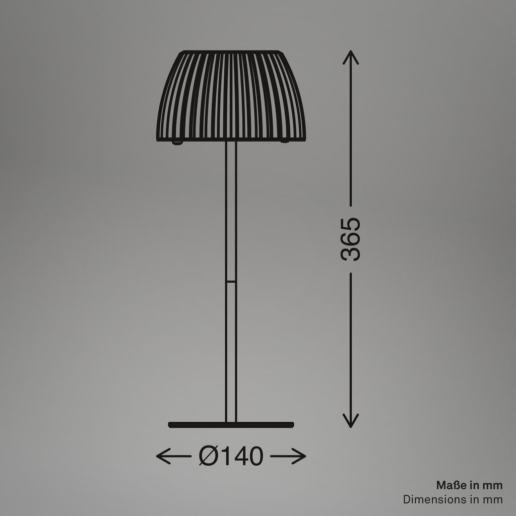 LED Table Lamp Off-White – Touch Dimmer, USB-C, 8W, Warm White
