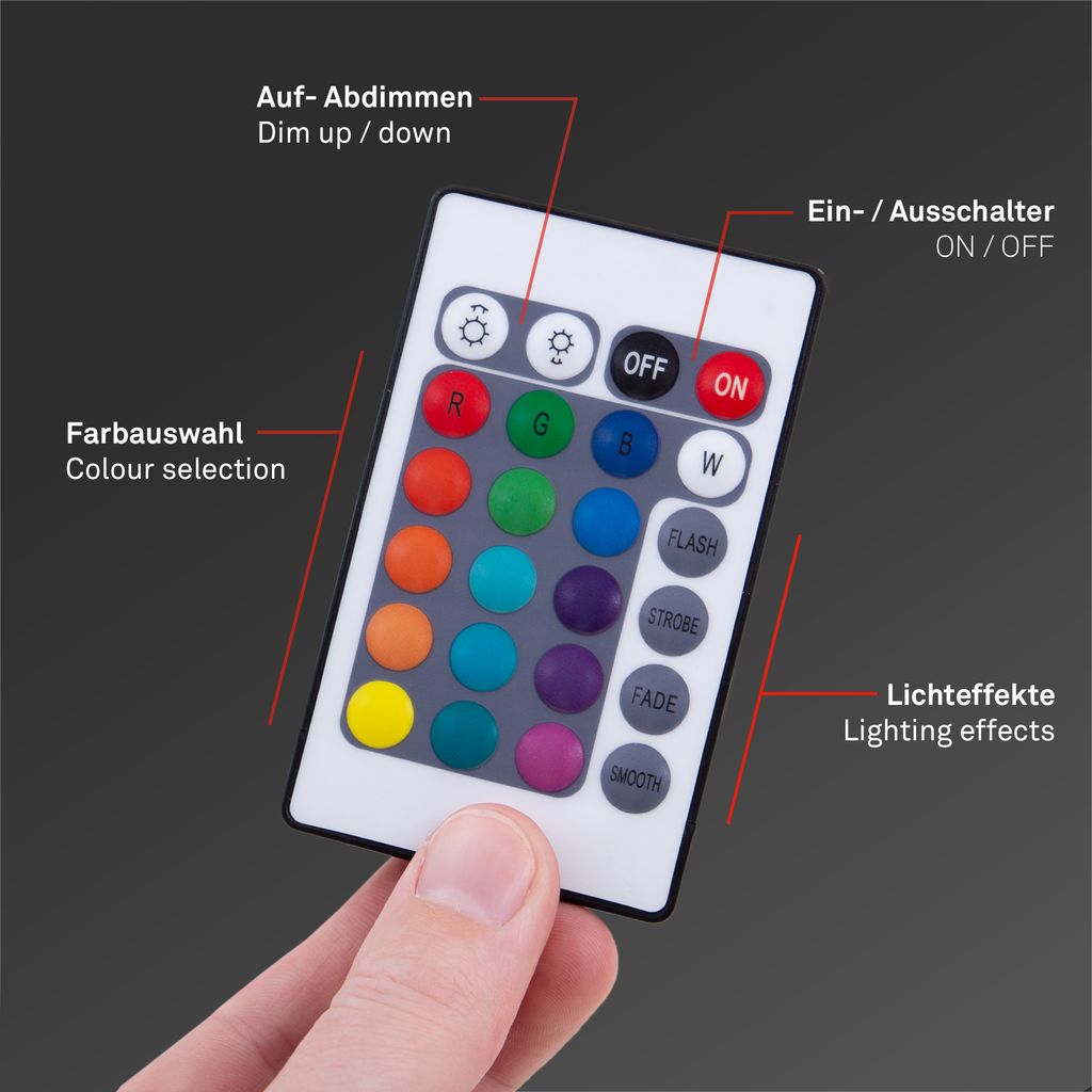 LED Band Smart WiFi 5 Meter RGB selbstklebend kürzbar weiß Kunststoff Briloner 10
