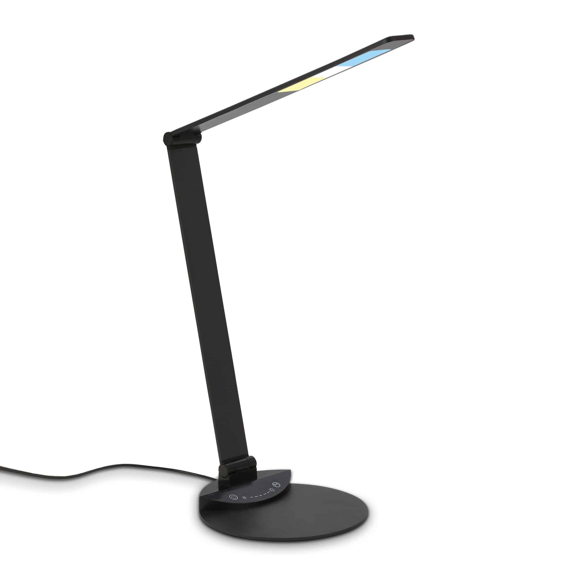 Lampe de bureau dirigée par CCT, 83 cm, carte LED, 12 W, 680 lm, noir