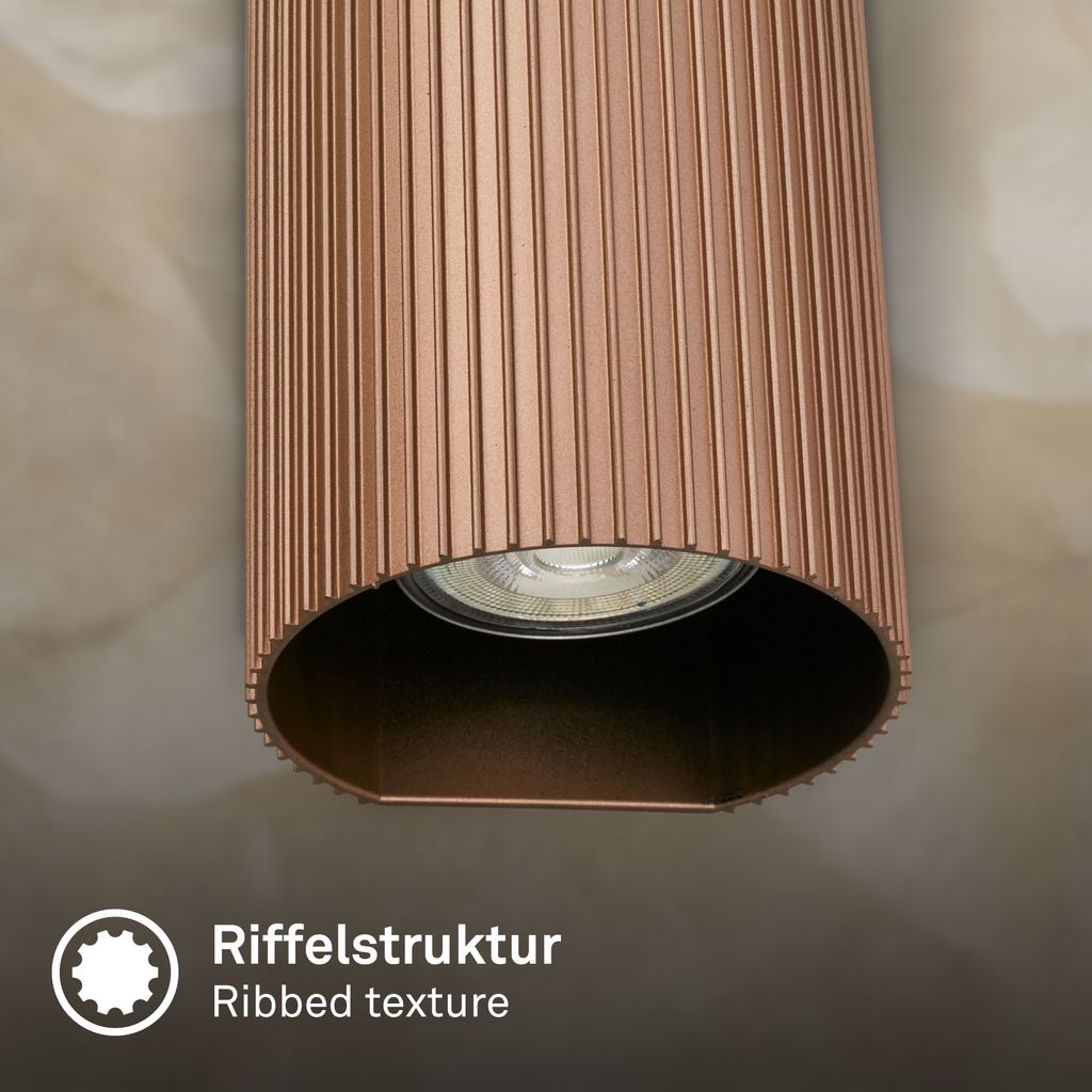 Ida Wandleuchte - Up/Downlight, GU10 Fassung, max. 9W, Coffee