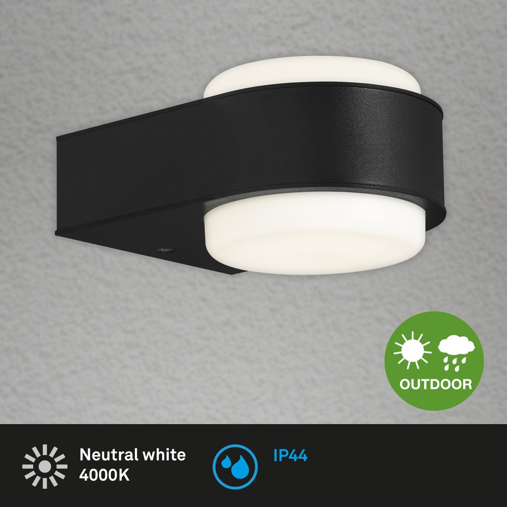 LED Außenleuchte 14,4 cm 6,5W 650lm schwarz