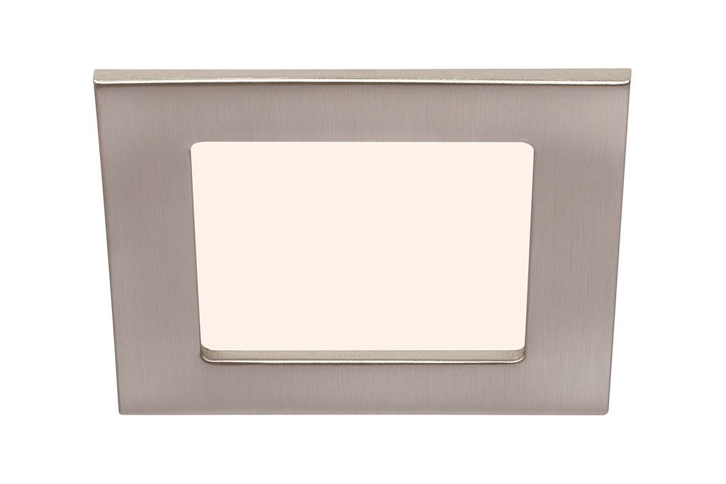 LED Einbauleuchte, 12 cm, 7 W, Matt-Nickel