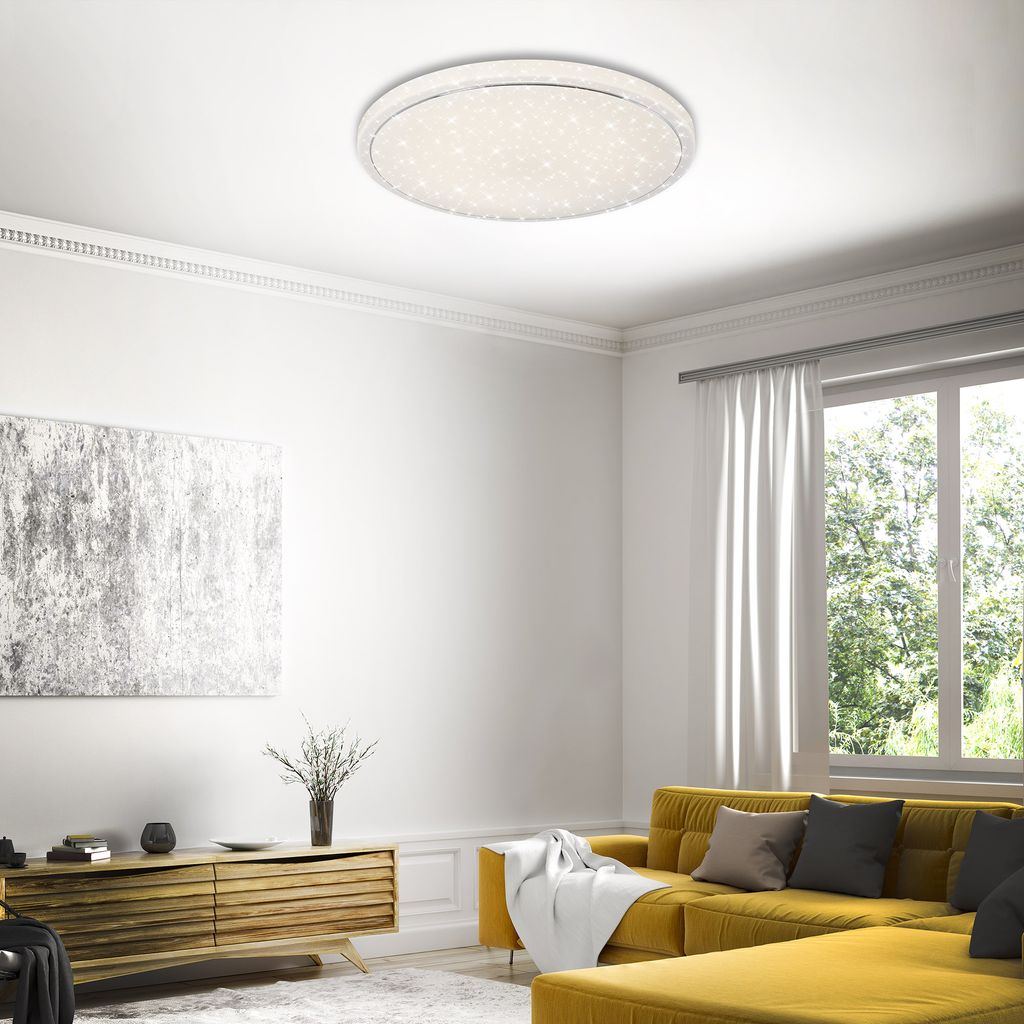STERNENHIMMEL LED Deckenleuchte, Ø 56 cm, 48 W, Weiß