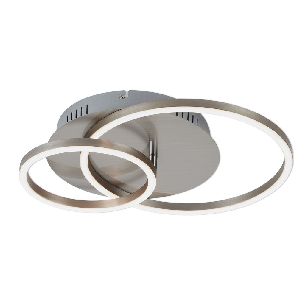 LED Deckenleuchte, 39 cm, 30 W, Matt-Nickel