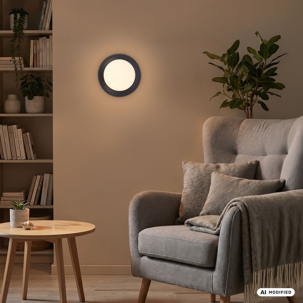 Solea Deckenlampe Ø39 cm - 17,5W, 2000lm, LED, Warmweiß, Anthrazit