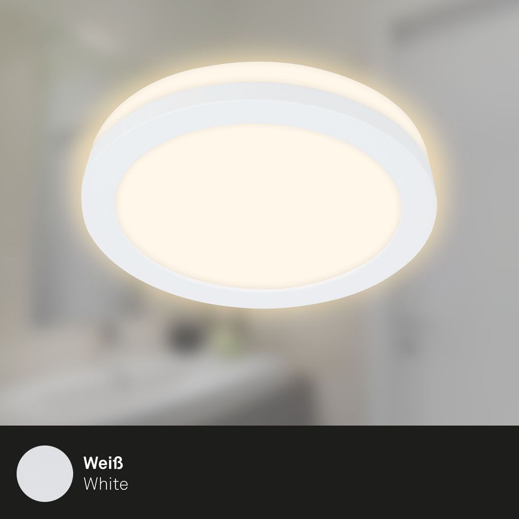 LED-Einbauleuchten, Ø8,4 cm, 3x LED, 3 W, 350 lm, weiß