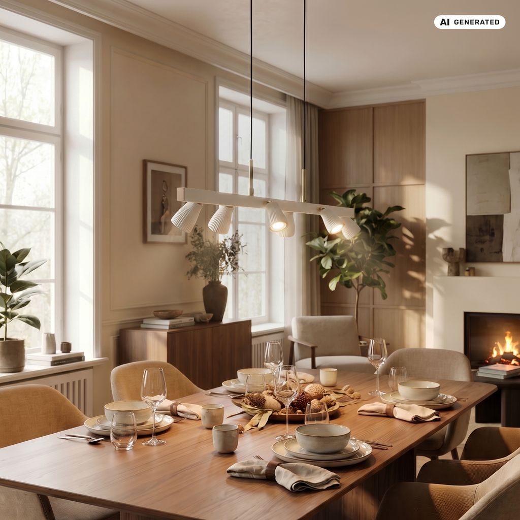 Riff Hängelampe - Schwenkbar, LED, Warmweiß, Warm Grey-Coffee