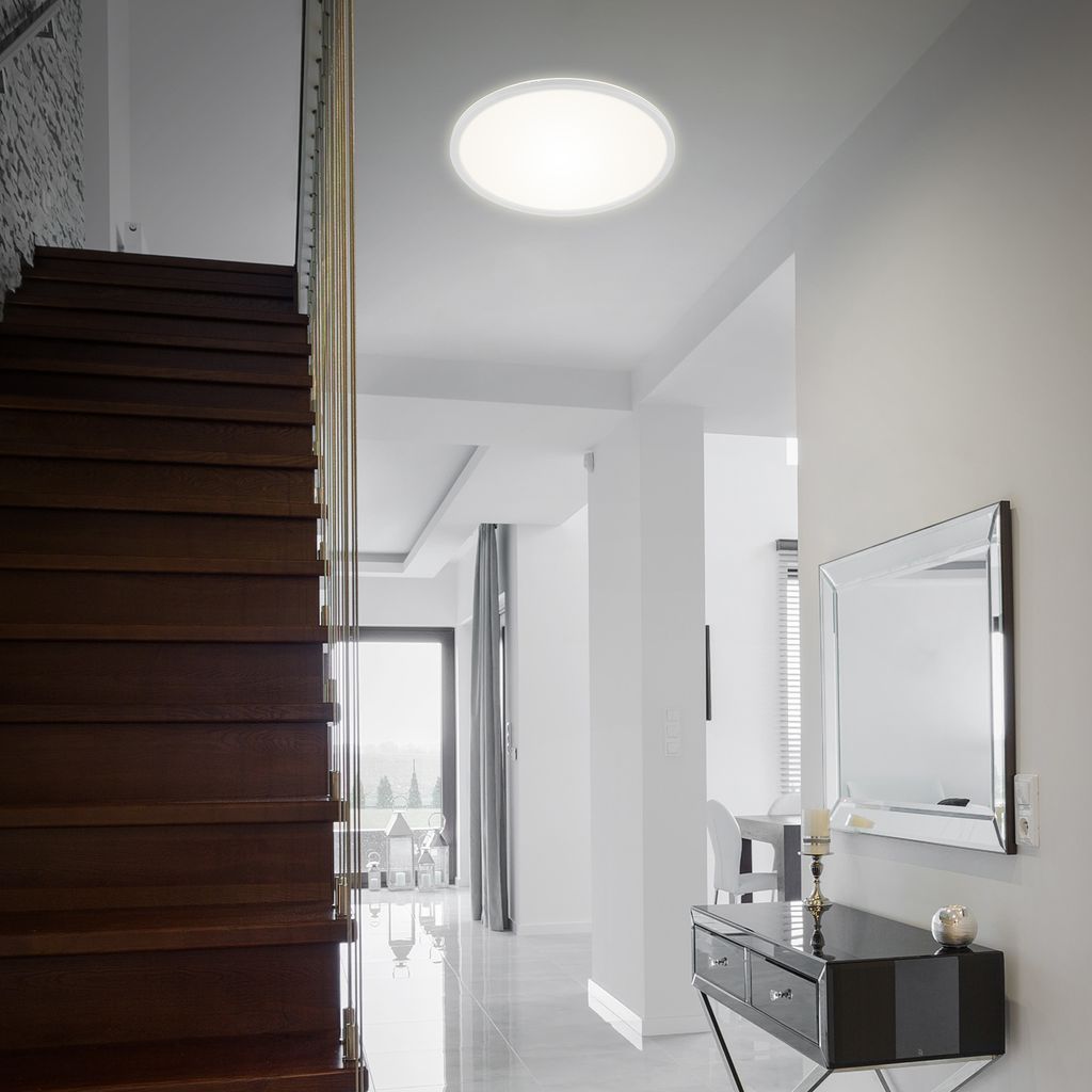 SLIM CCT LED panel, Ø 42 cm, 22 W, white