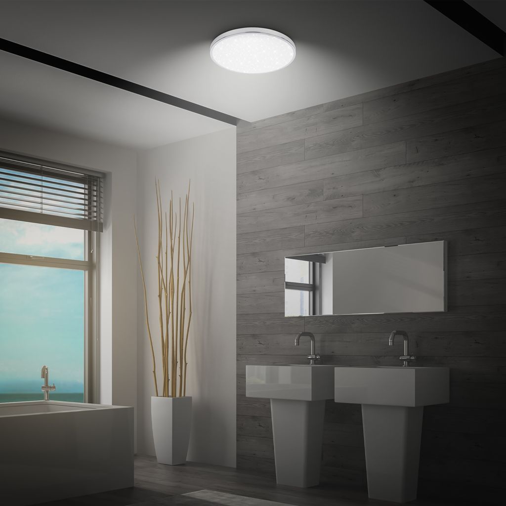 LED Deckenlampe Deckenleuchte Badlampe Spritzwasserschutz Neutralweiß Bad 4