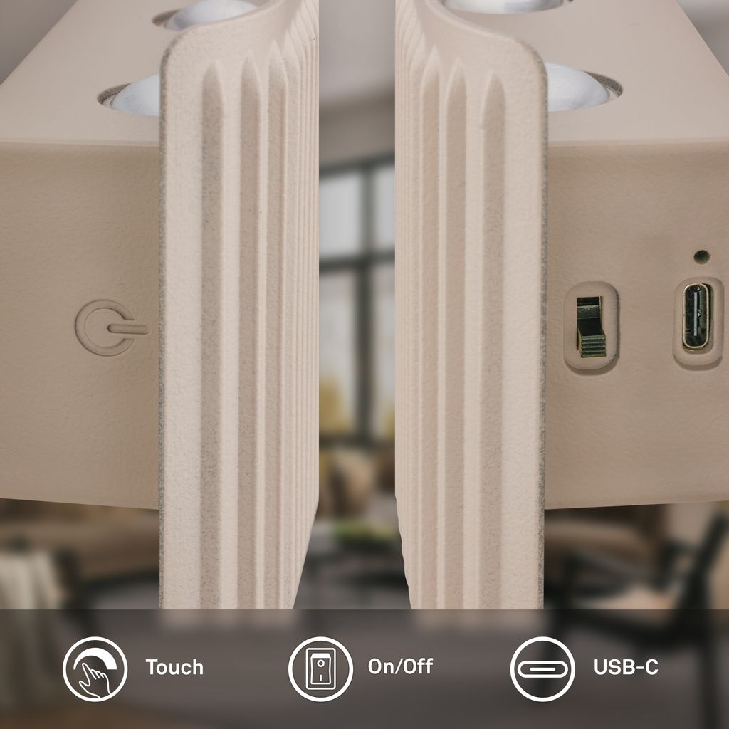 Fade Wandleuchte - 1W, 150lm, Akku, LED, Touch, Dimmbar, Beige