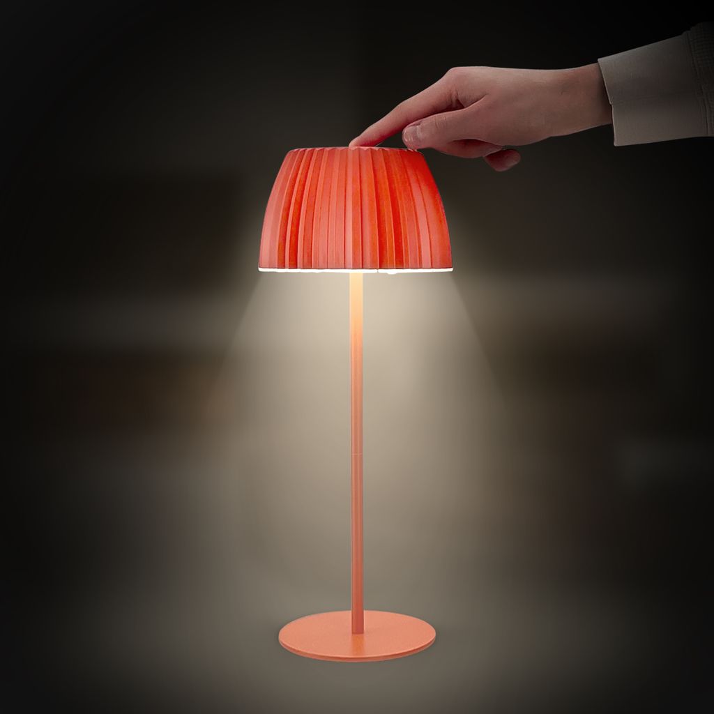 LED Tischlampe Akku LED Tischleuchte Dimmbar Kabellos Touch Aussen/Innen 5
