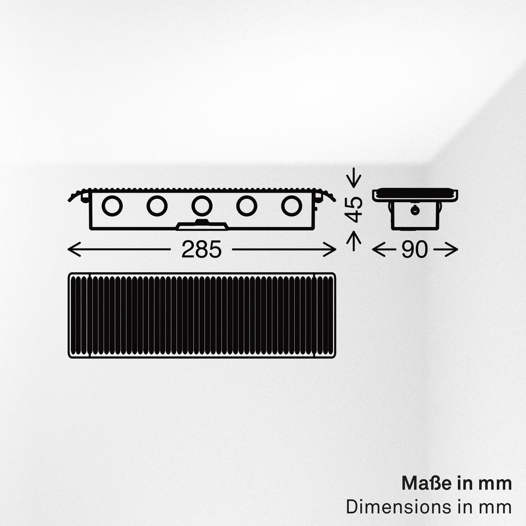 Fade Wandleuchte - 1,5W, 250lm, Akku, LED, Touch, Dimmbar, Anthrazit
