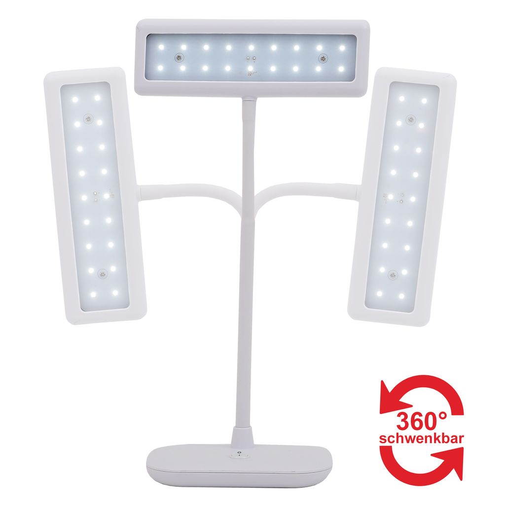LED Tischleuchte, 44 cm, 7,5 W, Weiß