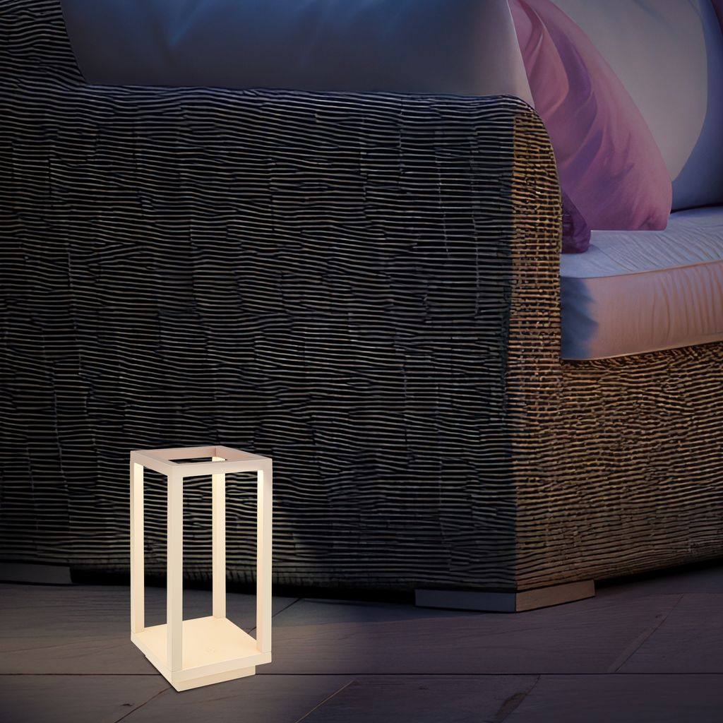 Laer Tischleuchte - 1,8W, 50lm, Kabellos, LED, Dimmbar, Touch, CCT, Beige