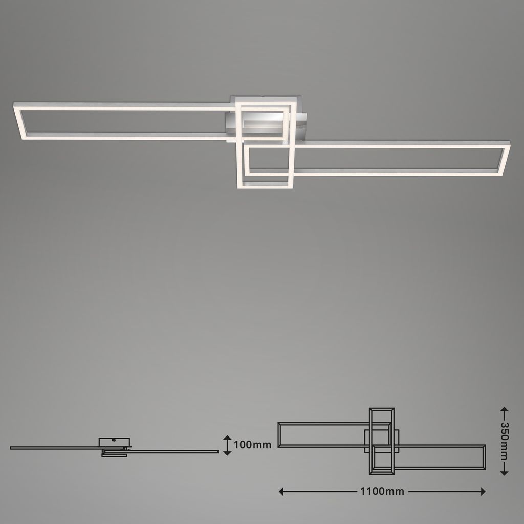LED CCT Frame 110 cm 2x19W 2300lm chrome