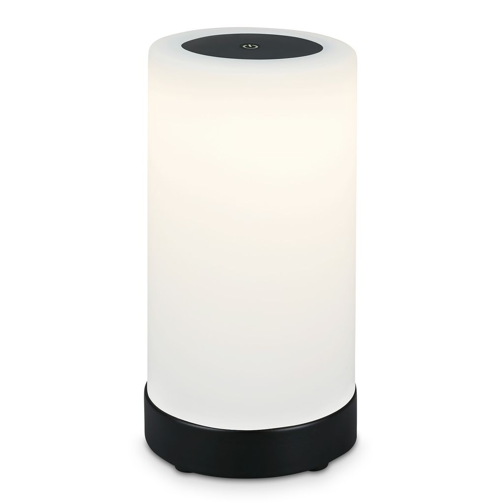 LED Akku Tischleuchte Ø12,5 cm, LED-Modul,  3W, 350 lm, schwarz