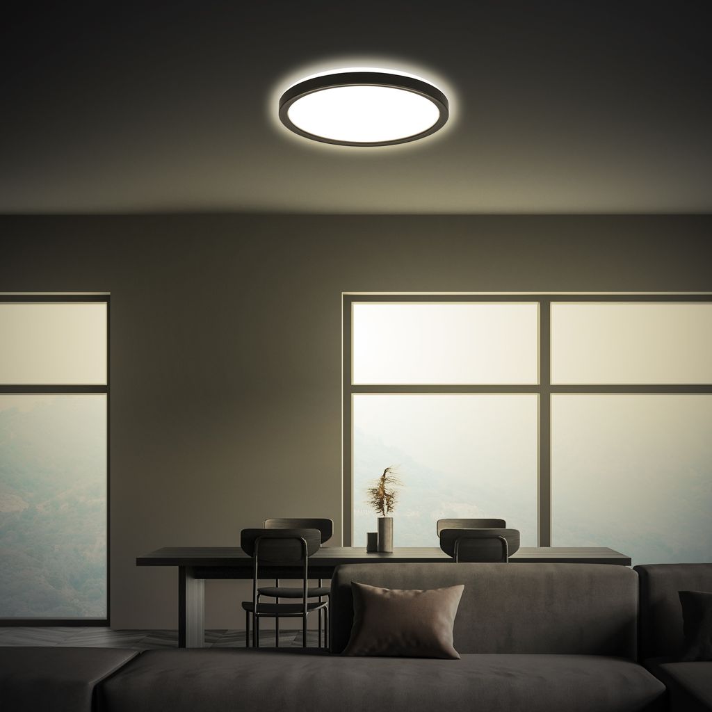 LED Deckenlampe LED Panel Deckenleuchte Flach Indirektes Licht Neutralweiß 4