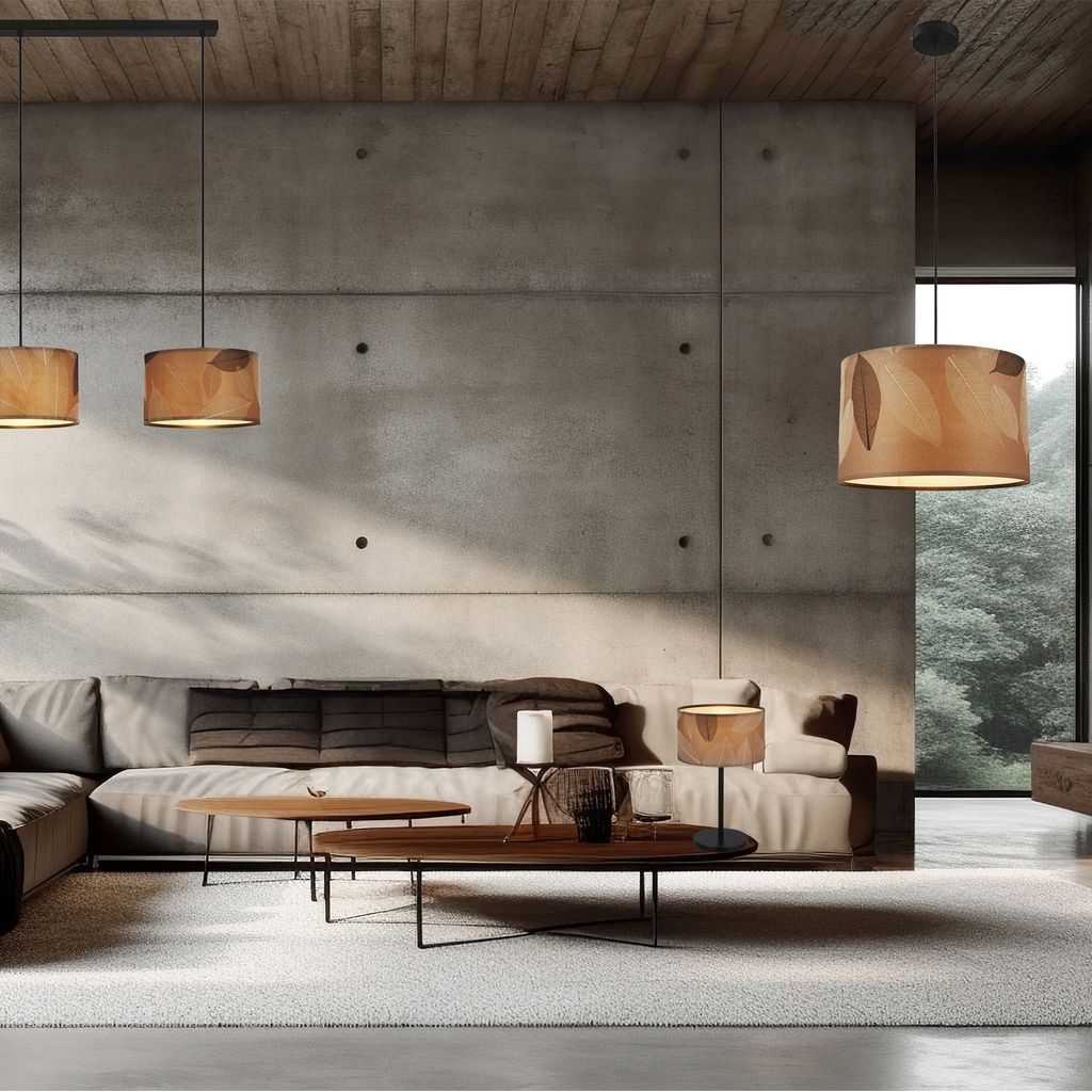 Briloner Mata Deckenlampe. Blätterdekor. Boho-Stil. E27 Fassung. Caffefarben. Ø35 x 28 cm 6