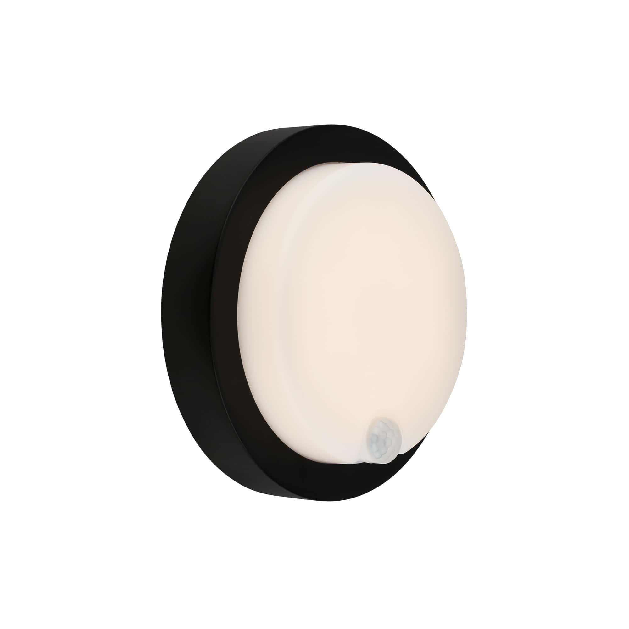 Akku-LED Sensorleuchte, 17 cm, 4W, 700lm, schwarz