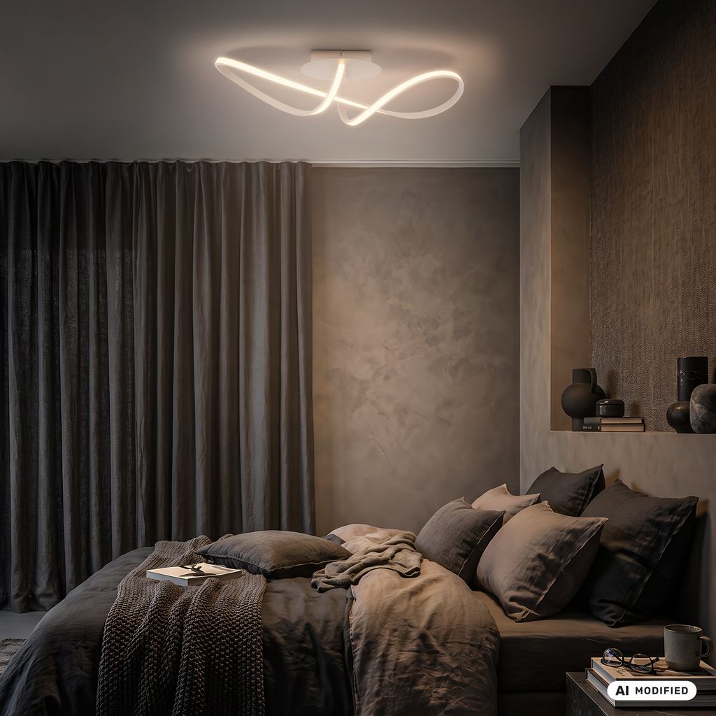 Swirl Deckenleuchte - 22W, 2900lm, LED, Warmweiß, Beige