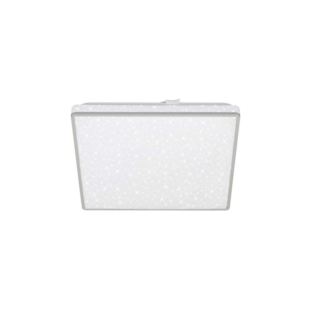 LED-Deckenleuchte, 27 cm, LED-Platine, 15 W, 1800 lm, chrom-matt