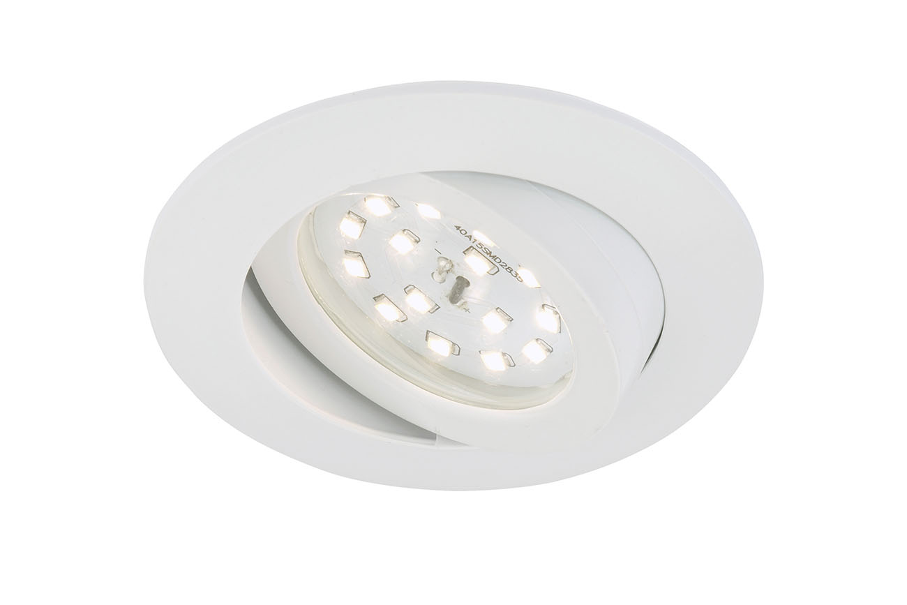 LED Einbauleuchte, Ø 8,2 cm, 6,5 W, Weiß
