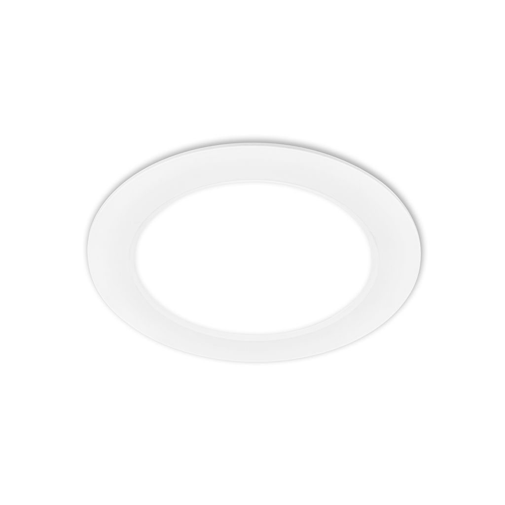 LED Einbaustrahler  Ø 170 mm, flach, 12W, 230V, Neutralweiß, Weiß
