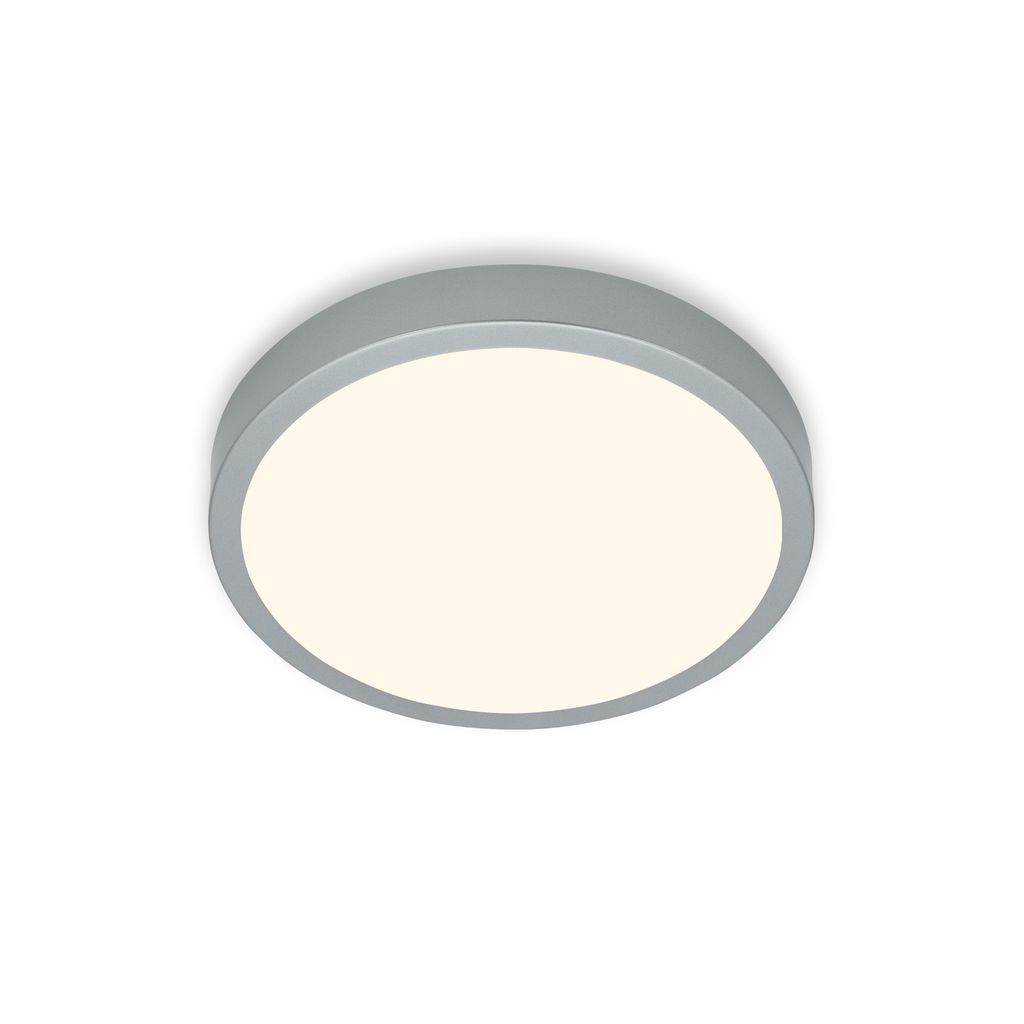 LED Deckenlampe Aufbauleuchte Werkstattlicht 4000K 16W Ø28cm silber Briloner 0