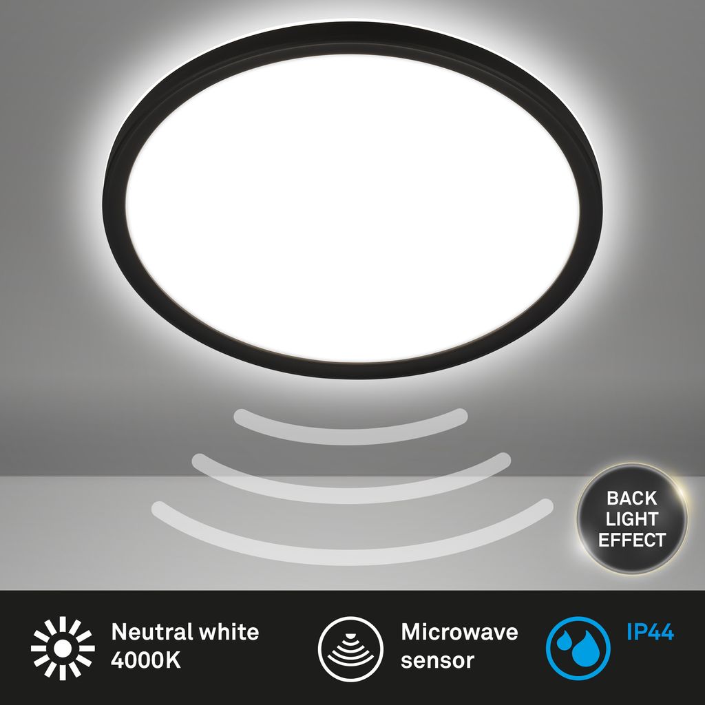 LED Deckenlampe Bewegungsmelder IP44 LED Badlampe Badezimmerleuchte Flach 1