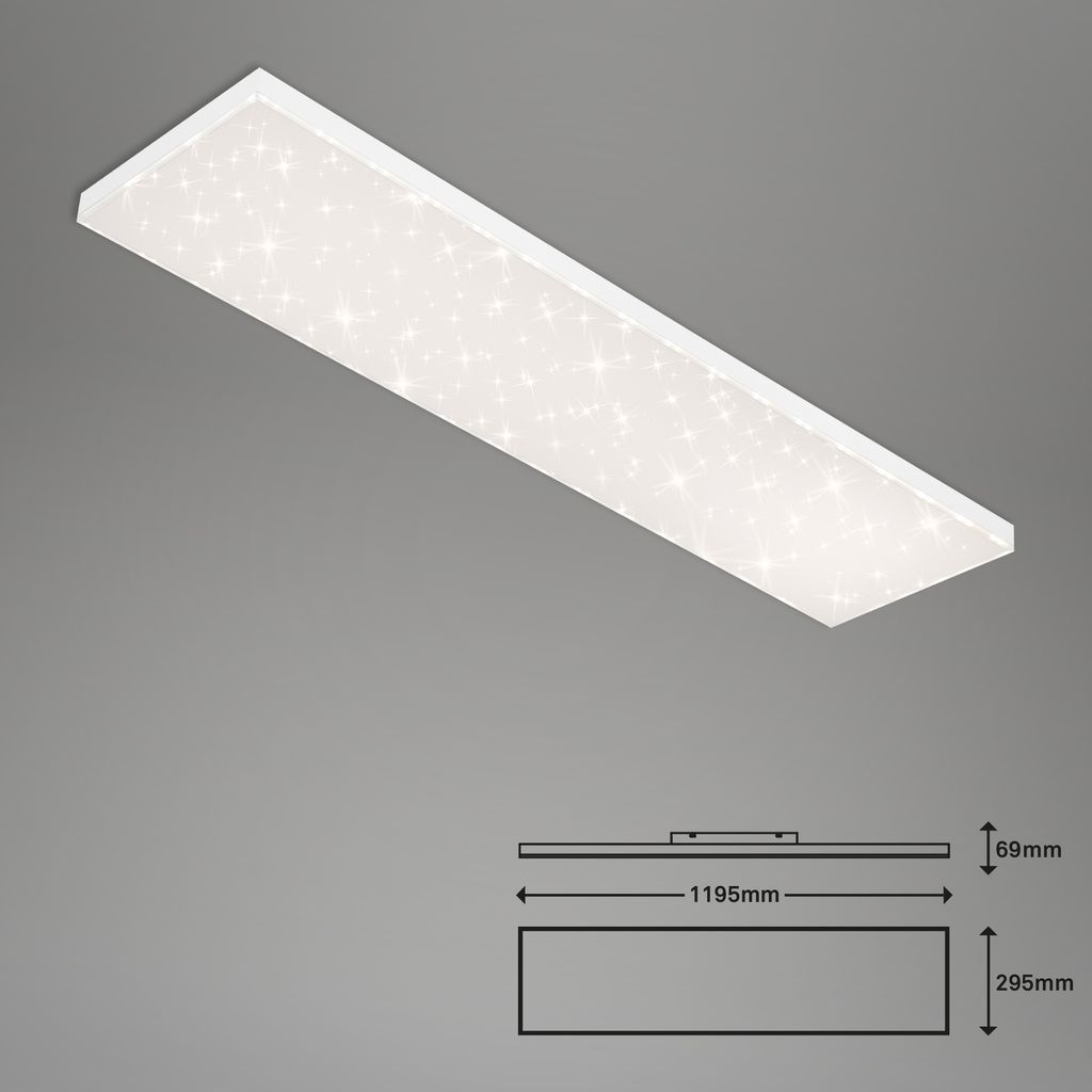 CCT LED Panel, 119,5 cm, 38 W, Weiß