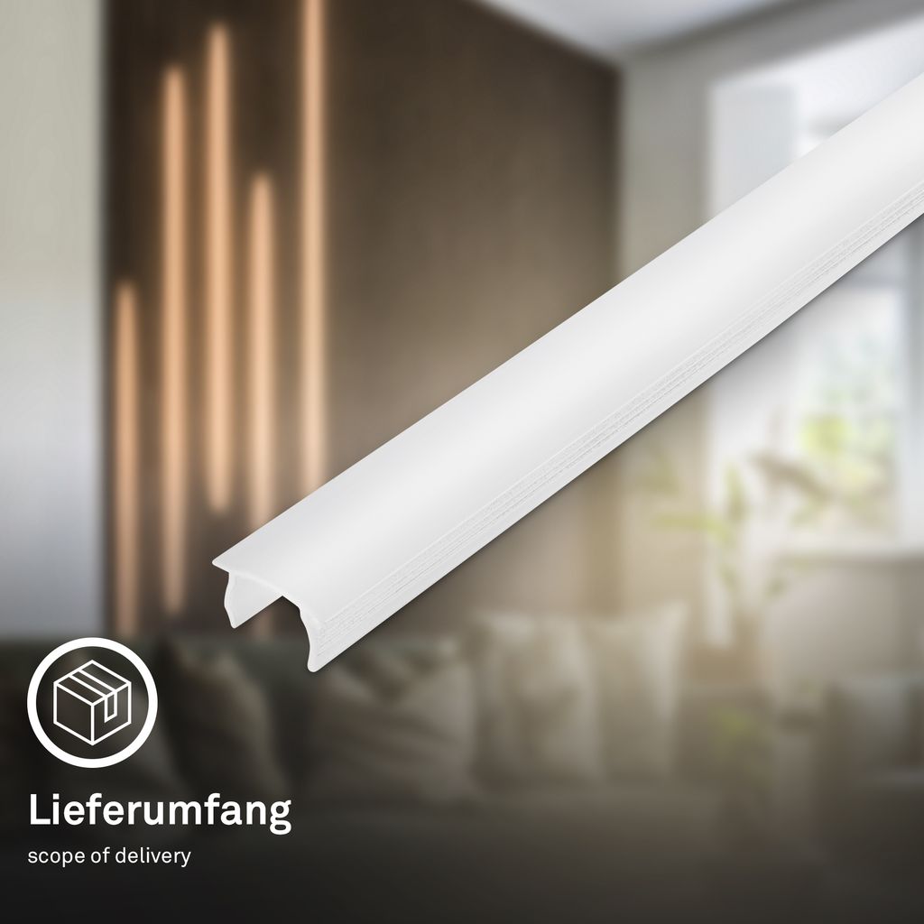 Pimp your Panel Diffusor 14-15mm Spaltmaß - für Wandpaneele, 130cm, Klemmbar, Kürzbar, Weiß