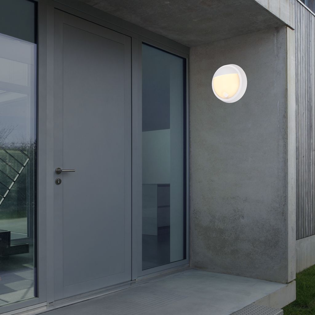 Puni LED Wandleuchte Aussen, Akku, Touchdimmer 3 stufig, Timer, Weiß