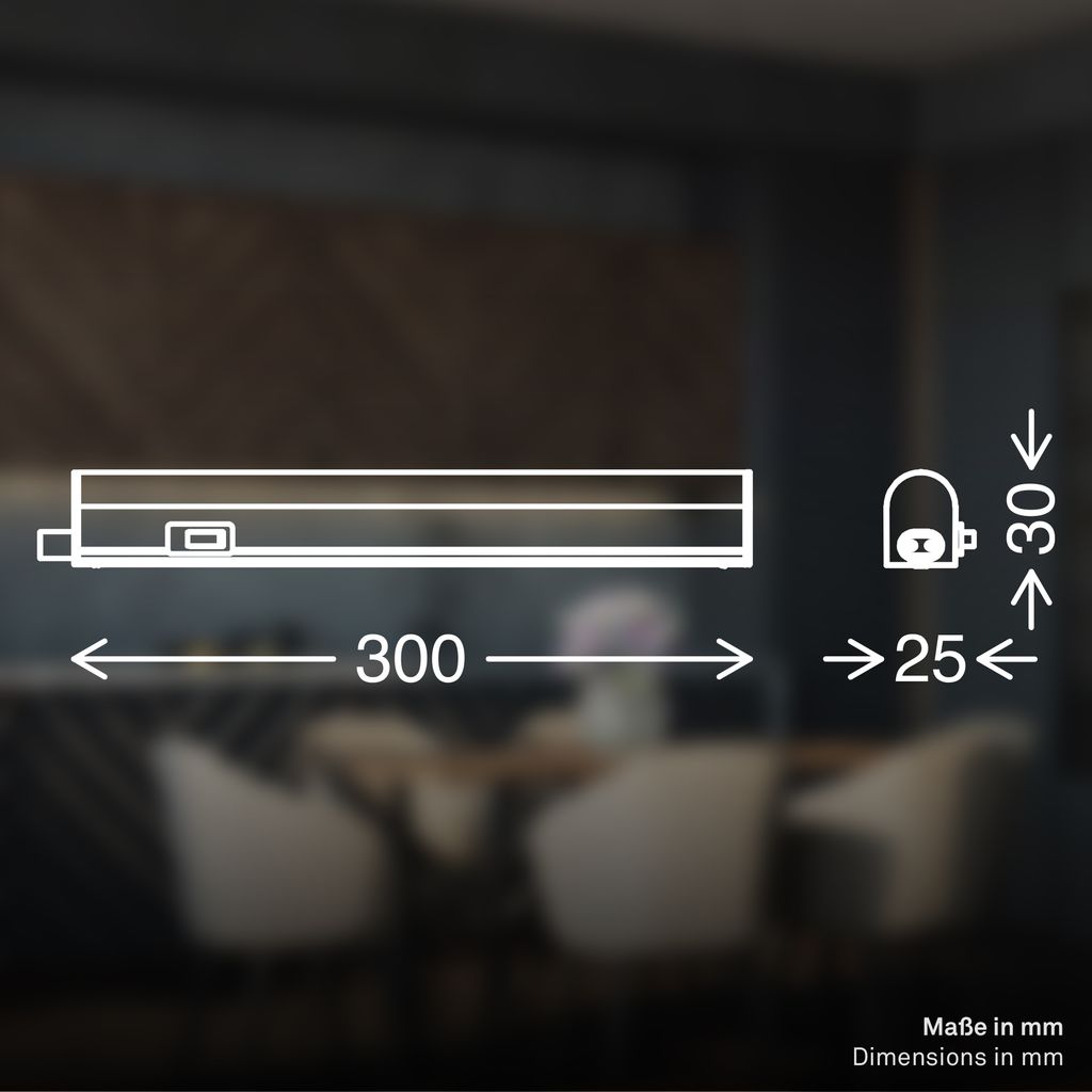 LED Unterbauleuchte 4.4 W weiß Kunststoff Telefunken 4