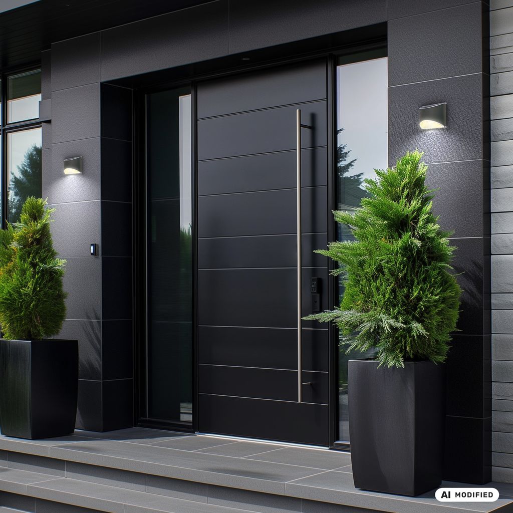 2er Set Solar LED Wandleuchte, 10 cm, anthrazit