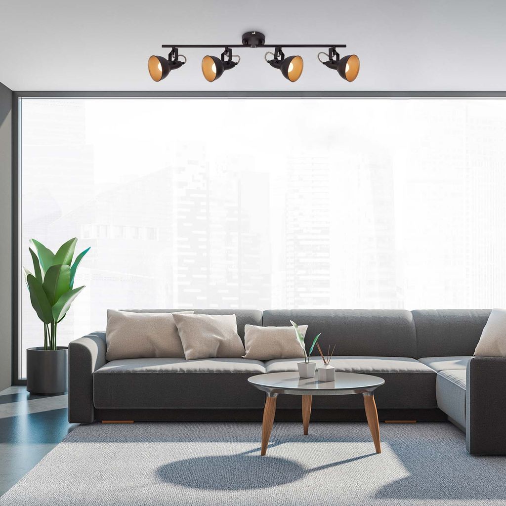 LED Deckenstrahler Wohnzimmer Deckenleuchte LED Spot Leuchte Retro Schwenkbar   5