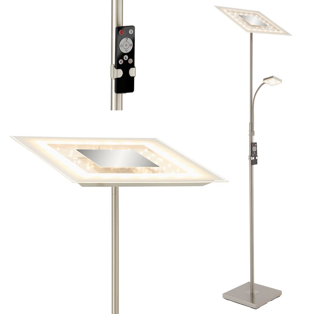 LED Fluter mit Lesearm, Nachtlicht, Timer, Dimmbar, Schalter